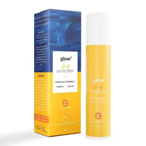 NC Glow  Dewy Sunscreen SPF 50 PA     | UVA/B & Blue Light Protection for Men & Women | Oily, Dry, Sensitive & Combination Skin | Fragrance-Free | 50g