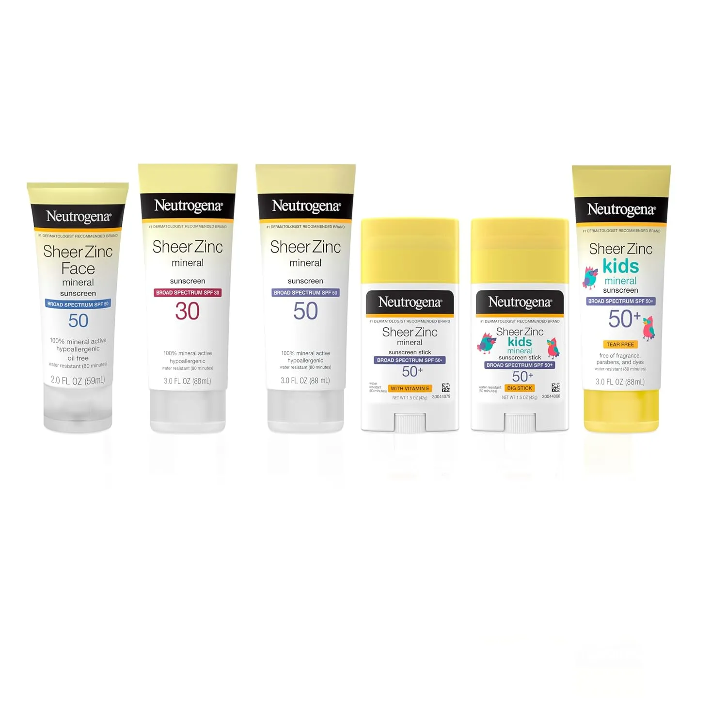 Neutrogena Sheer Zinc Oxide Dry-Touch Sunscreen Lotion with Broad Spectrum SPF 50 UVA/UVB Protection, Water-Resistant, Hypoallergenic & Non-Greasy Mineral Sunscreen, Paraben-Free, 3 fl. oz