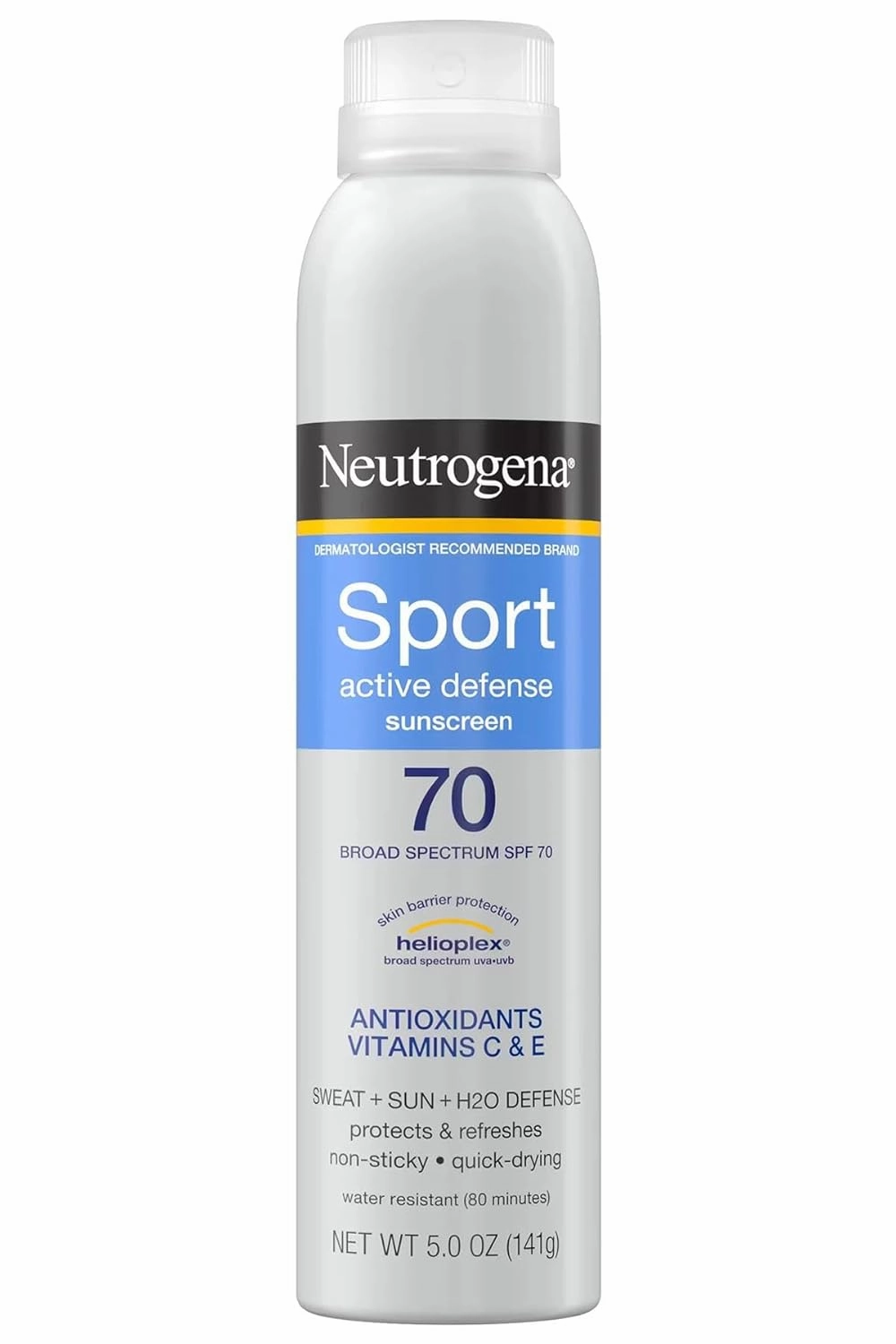 Neutrogena Sport Acive Defense Sunscreen SPF 70-5 Ounces (Pack of 2)