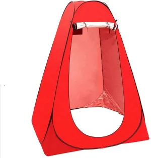 New Pop Up Privacy Shelters Tent Instant Portable Outdoor Shower Tent,Camp Toilet,Changing Room,Rain Shelter for Camping Beach,Outdoor Foldable Changing Room Privacy Shelter (Red,47*47*74.8")