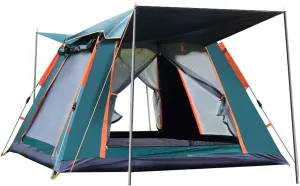 NIEH 5 Person Family Camping Tent 4 Season Double Layers Waterproof Anti-UV Windproof Tents Family Outdoor Camping Tent
