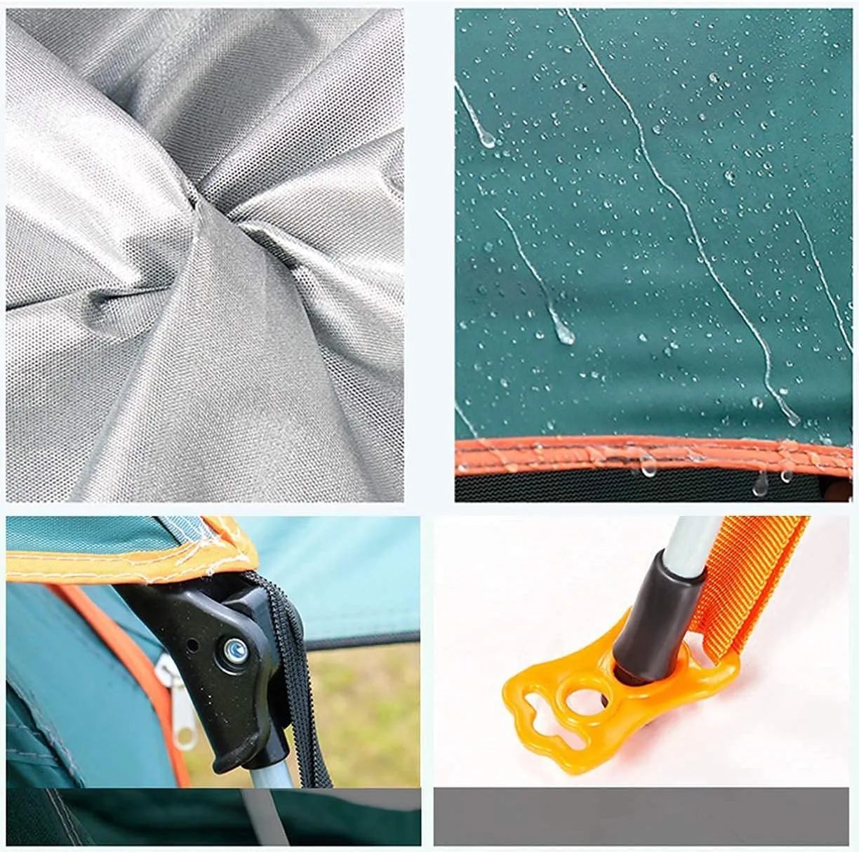 NIEH 5 Person Family Camping Tent 4 Season Double Layers Waterproof Anti-UV Windproof Tents Family Outdoor Camping Tent
