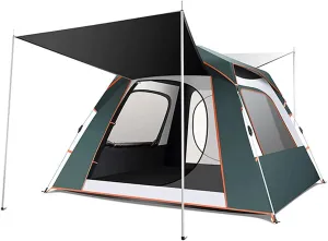 NIEH Instant Pop Up Tents for 3-4 Person Family, Dome Waterproof Sun Shelters Camping Tents Quick Set Up for Backpacking Hiking Outdoor Activities