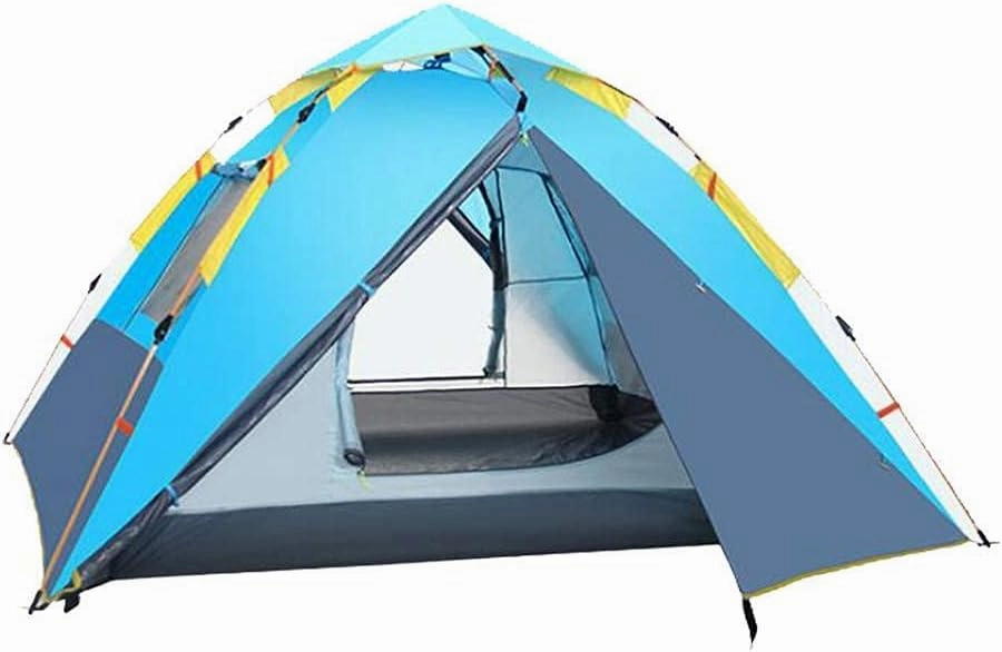 NIEH Tent,Camping Family Waterproof Camping Tent,Traveling Easy Set Up Double Layer 3-4 People Dark Green 85x45inch