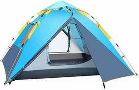 NIEH Tent,Camping Family Waterproof Camping Tent,Traveling Easy Set Up Double Layer 3-4 People Dark Green 85x45inch