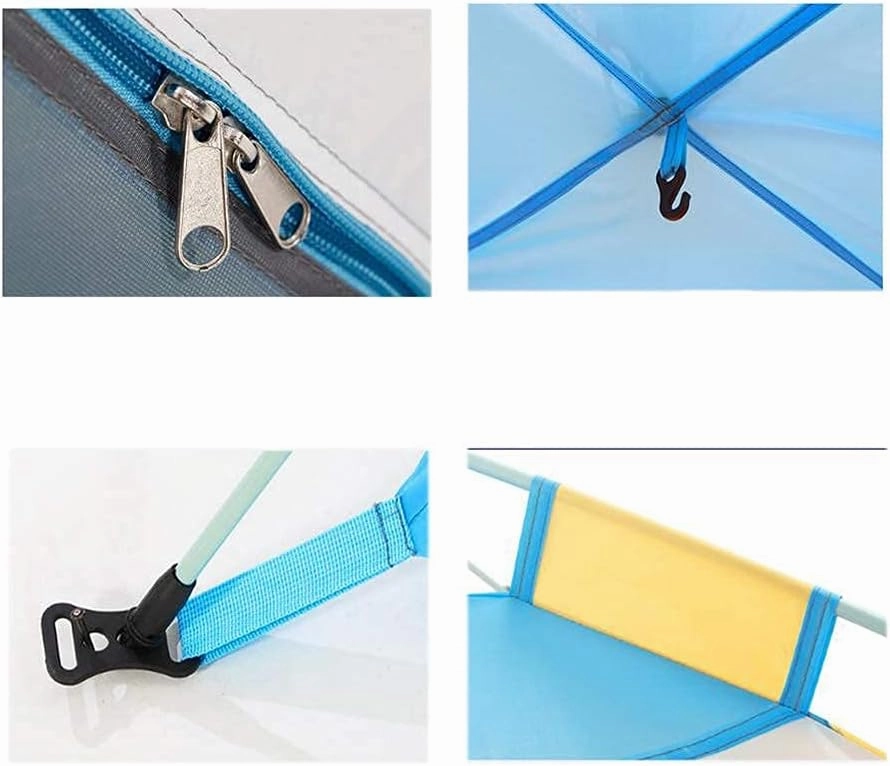 NIEH Tent,Camping Family Waterproof Pop Up Tent,Outdoor Traveling Easy Set Up 3-4 People Blue 79x55inch