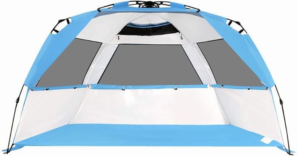NIEH Tent Canopy 2-3 Person Portable Waterproof 50  UV Protection Beach Tent Automatic Awning, Garden/Camping/Fishing/Beach