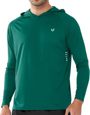 NORTHYARD Men's UPF 50  Hoodie Shirts Long Sleeve Sun Protection Fishing Swim Lightweight UV SPF Running Rash Guard Quick Dry