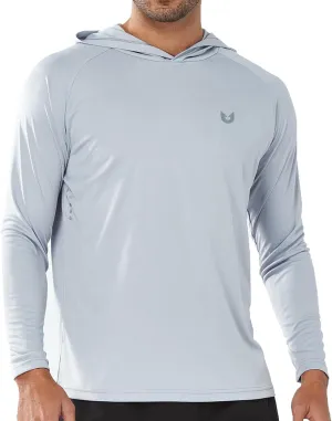 NORTHYARD Men's UPF 50  Hoodie Shirts Long Sleeve Sun Protection Fishing Swim Lightweight UV SPF Running Rash Guard Quick Dry