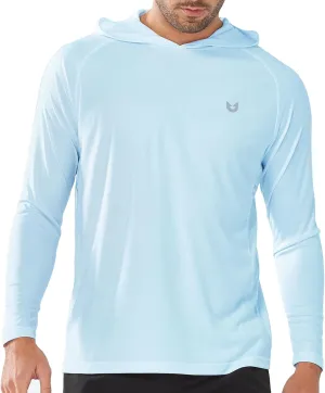 NORTHYARD Men's UPF 50  Hoodie Shirts Long Sleeve Sun Protection Fishing Swim Lightweight UV SPF Running Rash Guard Quick Dry