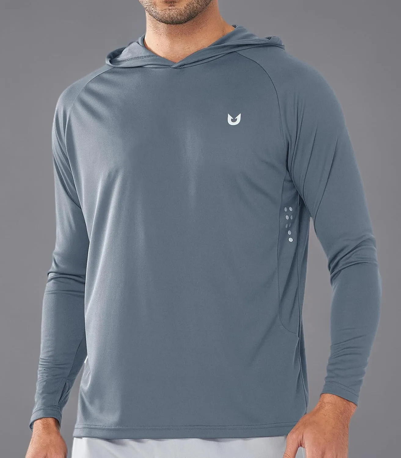 NORTHYARD Men's UPF 50  Hoodie Shirts Long Sleeve Sun Protection Fishing Swim Lightweight UV SPF Running Rash Guard Quick Dry