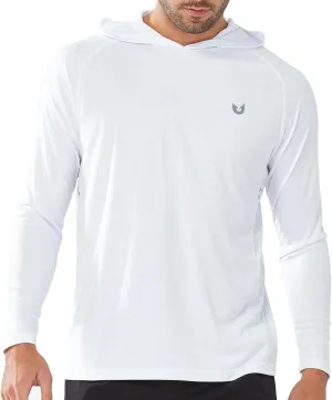 NORTHYARD Men's UPF 50  Hoodie Shirts Long Sleeve Sun Protection Fishing Swim Lightweight UV SPF Running Rash Guard Quick Dry