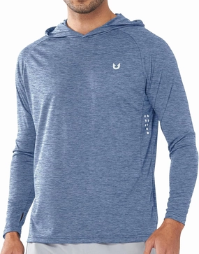 NORTHYARD Men's UPF 50  Hoodie Shirts Long Sleeve Sun Protection Fishing Swim Lightweight UV SPF Running Rash Guard Quick Dry