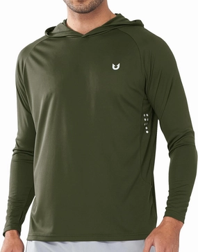 NORTHYARD Men's UPF 50  Hoodie Shirts Long Sleeve Sun Protection Fishing Swim Lightweight UV SPF Running Rash Guard Quick Dry