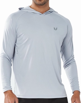 NORTHYARD Men's UPF 50  Hoodie Shirts Long Sleeve Sun Protection Fishing Swim Lightweight UV SPF Running Rash Guard Quick Dry