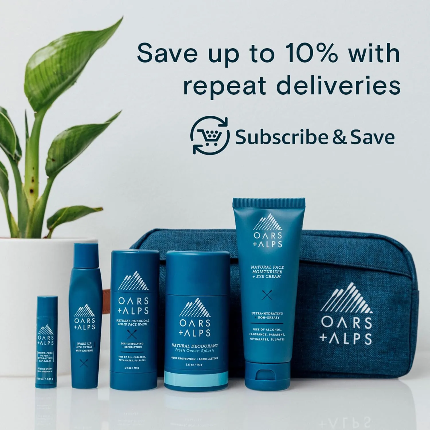 Oars   Alps Sunscreen Spray for Face & Body, SPF 50 Spray Sunscreen Infused with Vitamin C & Antioxidants, No White Residue, Water & Sweat Resistant, All Skin Types, Lightweight, Hydrating, 6oz, 1pk