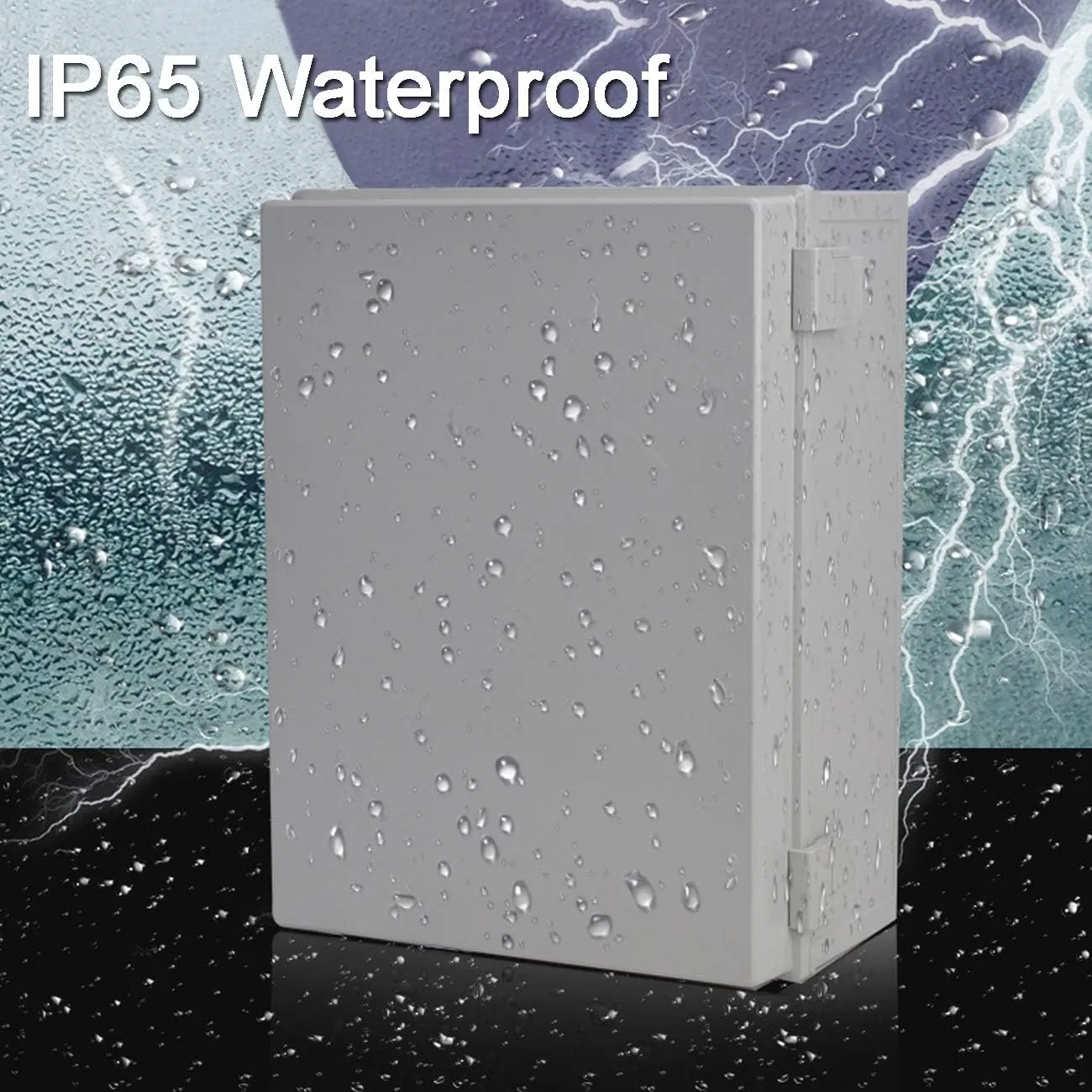 Ogrmar ABS Plastic Dustproof Waterproof IP65 Junction Box Universal Electrical Project Enclosure with Lock (8.6"x6.7"x4.3")