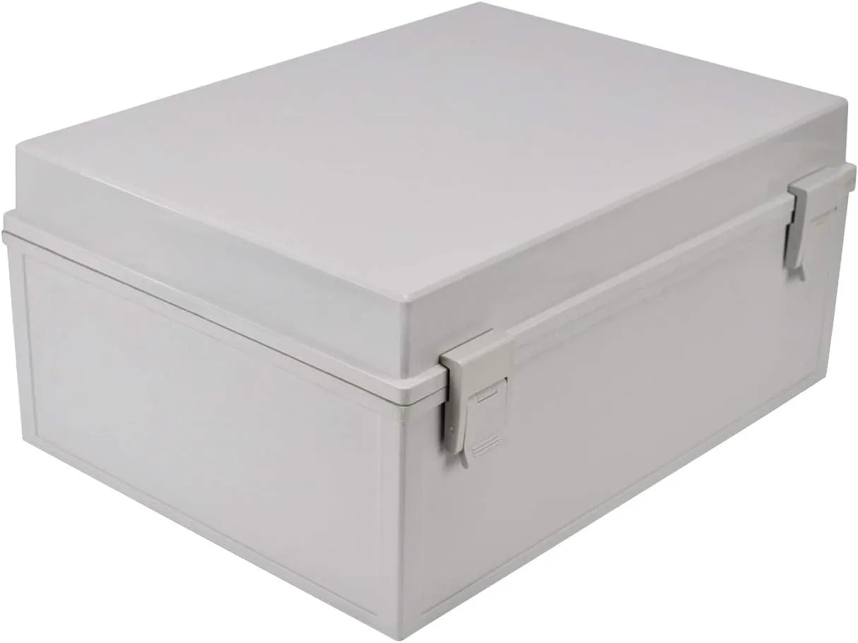 Ogrmar ABS Plastic Dustproof Waterproof IP65 Junction Box Universal Electrical Project Enclosure with Lock (8.6"x6.7"x4.3")