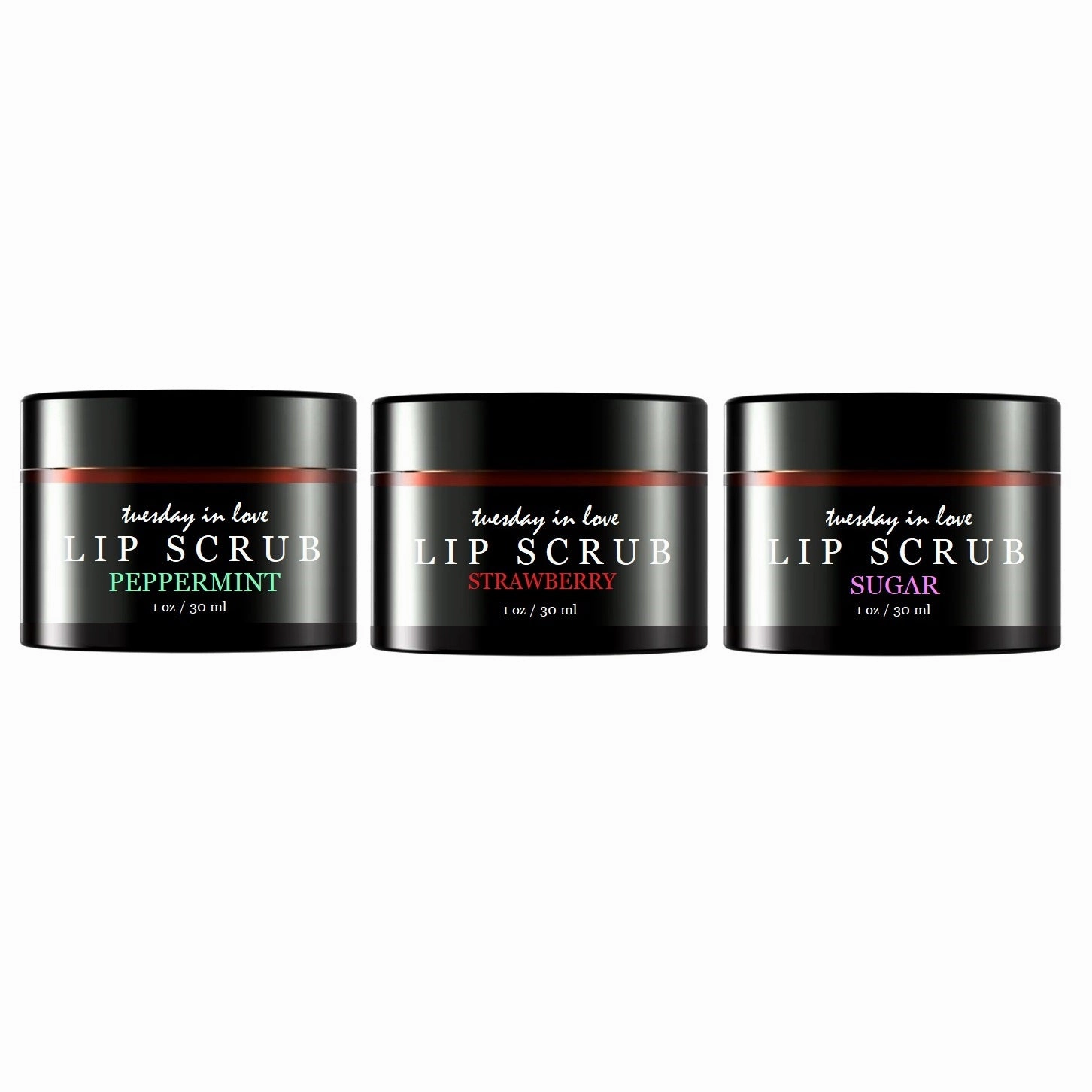 Organic Lip Scrub - 3 Pack
