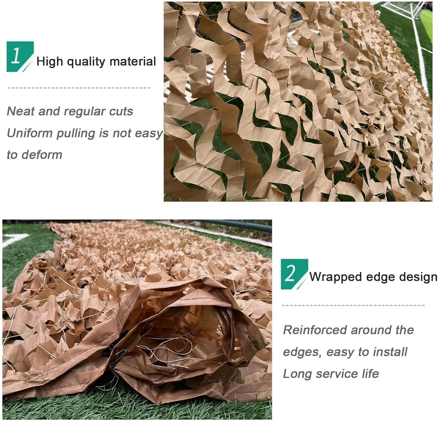 Outdoor Camouflage Netting,Camo Army Netting,70% Uv Protection Netting,For Military/Camping/Decorations/Car Covers/Sunshade,1x2m/2x3m/3x4m/4x5m/10x10m Customize Available,Yellow-2x10m(6.6*32.8ft)