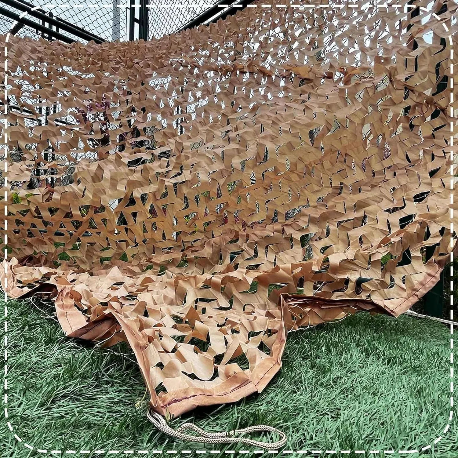 Outdoor Camouflage Netting,Camo Army Netting,70% Uv Protection Netting,For Military/Camping/Decorations/Car Covers/Sunshade,1x2m/2x3m/3x4m/4x5m/10x10m Customize Available,Yellow-2x10m(6.6*32.8ft)