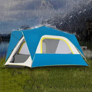 Outdoor Field Beach Seaside Sunscreen Tent, Camping Automatic Quick-Open Rainproof Tent
