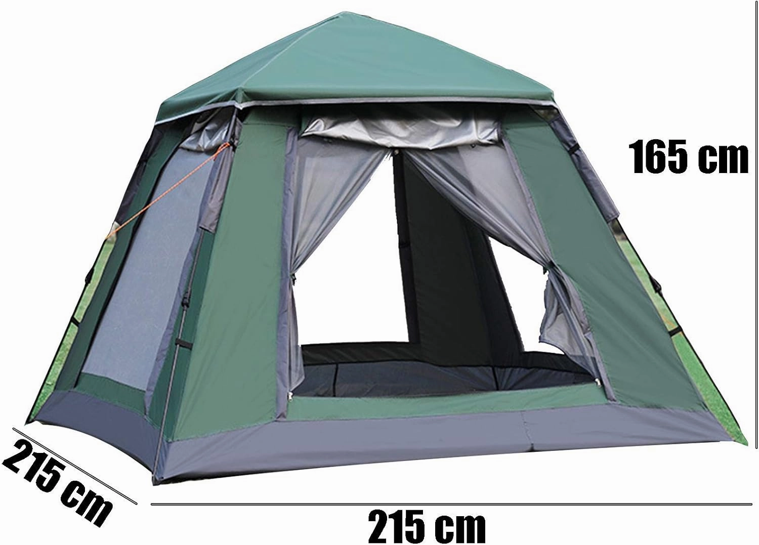 Outdoor Camping and Hiking Tent, Foldable Festival Tent, 3-4 Person Pop Up Tent, for Family, Festival, Backpacking, Backpacking and Mountaineering,