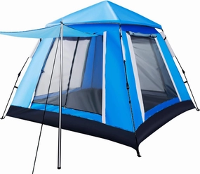 Outdoor Camping and Hiking Tent, Foldable Festival Tent, 3-4 Person Pop Up Tent, for Family, Festival, Backpacking, Backpacking and Mountaineering,