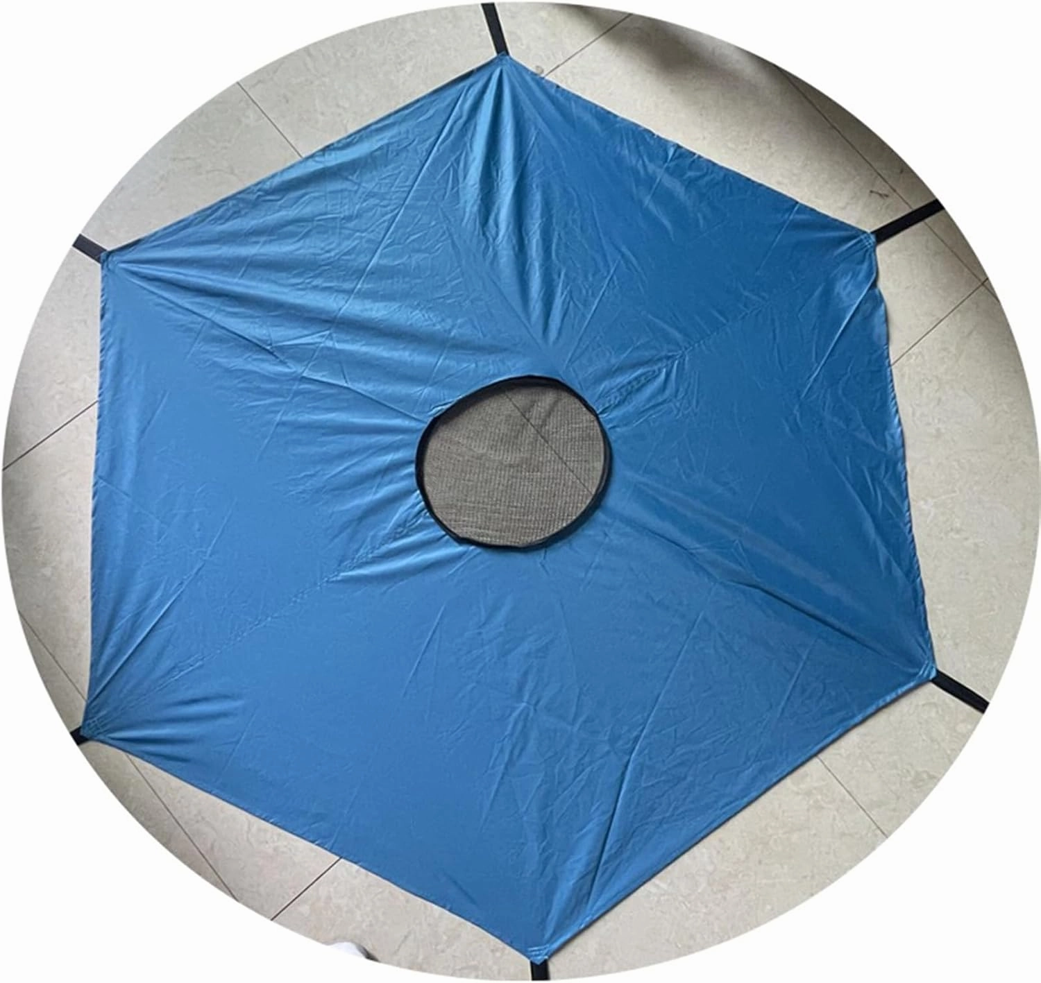 Outdoor Trampoline Sunshade Cover for 6/8/10/12/14/16Ft Sunscreen Anti-UV Trampolines Canopy, Easy to Install, Trampolines Accessories