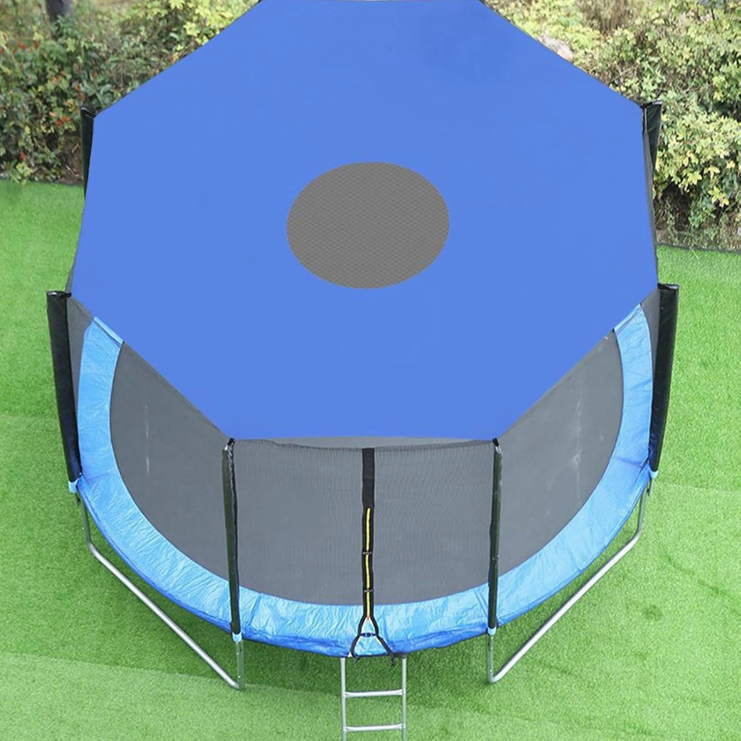 Outdoor Trampoline Sunshade Cover for 6/8/10/12/14/16Ft Sunscreen Anti-UV Trampolines Canopy, Easy to Install, Trampolines Accessories