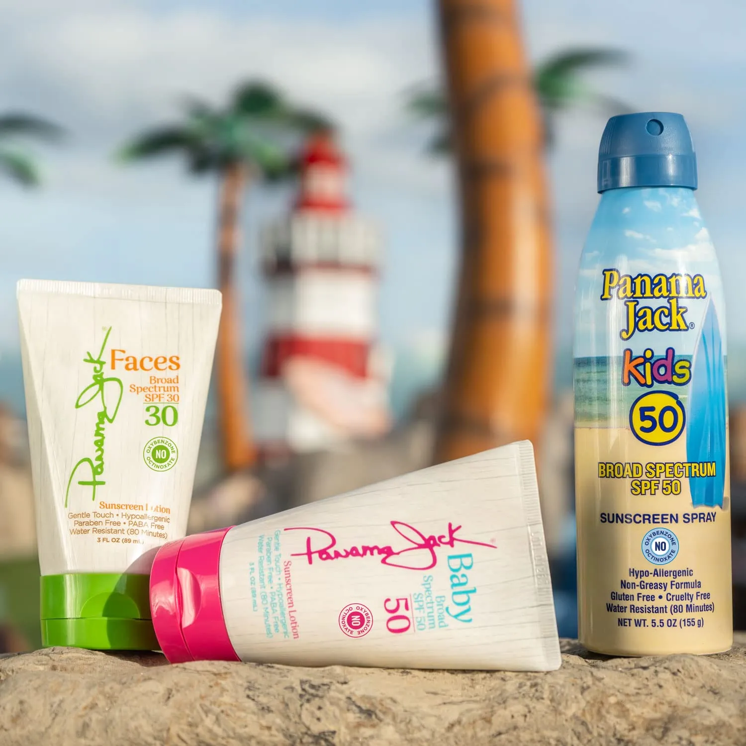 Panama Jack Baby Sunscreen Lotion - SPF 50, Broad Spectrum UVA/UVB Protection, Hypoallergenic, PABA, Paraben, Gluten & Cruelty Free, 3 FL OZ (Pack of 2)