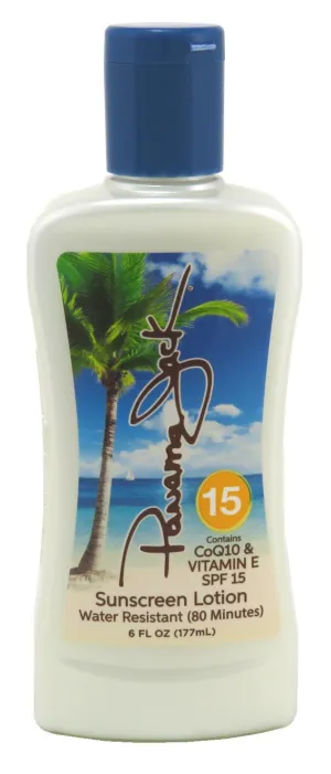 Panama Jack Spf#15 Sunscreen Lotion 6 Ounce (177ml) (3 Pack)