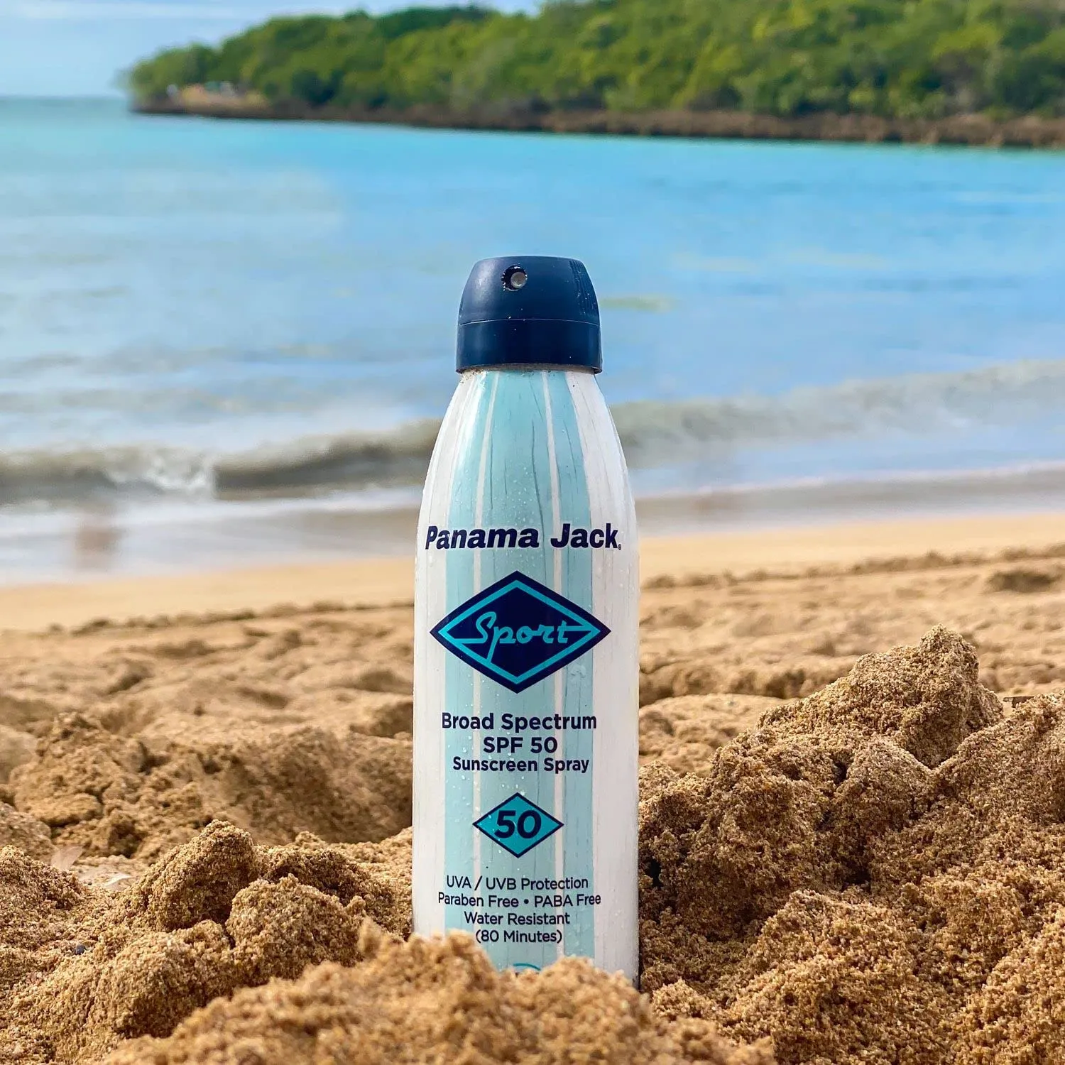 Panama Jack Sport Sunscreen Spray - SPF 50, Broad Spectrum UVA/UVB Protection, PABA, Paraben, Gluten & Cruelty Free, Water Resistant (80 Minutes), 5.5 OZ (Pack of 12)