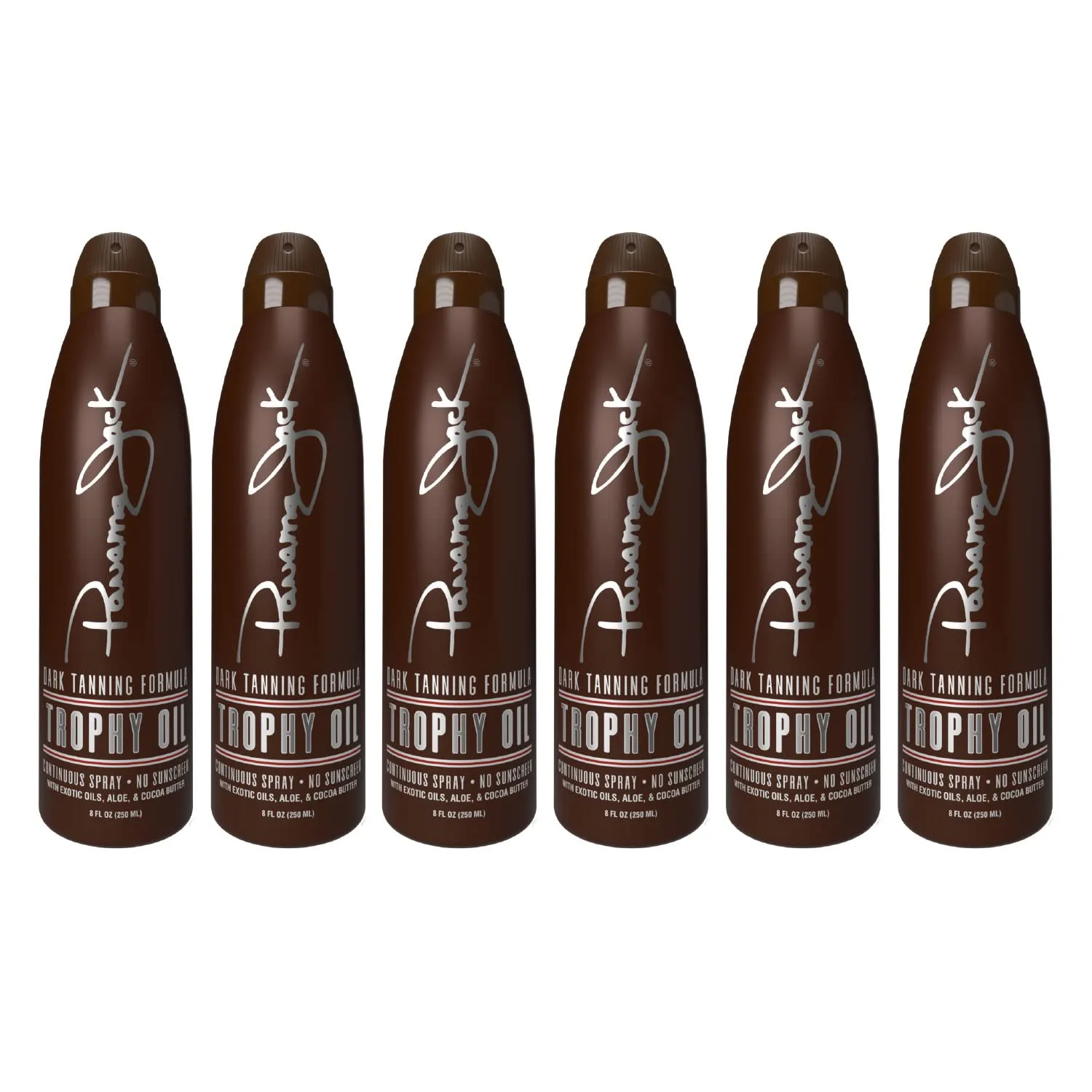 Panama Jack Trophy Suntan Oil - Contains No Sunscreen Protection (0 SPF), Light Formula with Exotic Oils, Aloe and Cocoa Butter, Tropical Fragrance, 5.5 OZ (Pack of 6)