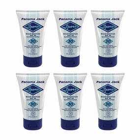 Panama Jack Sport Sunscreen Lotion - SPF 30, Broad Spectrum UVA/UVB Protection, Non-Greasy, PABA, Paraben, Gluten & Cruelty Free, 3 FL OZ (Pack of 6)