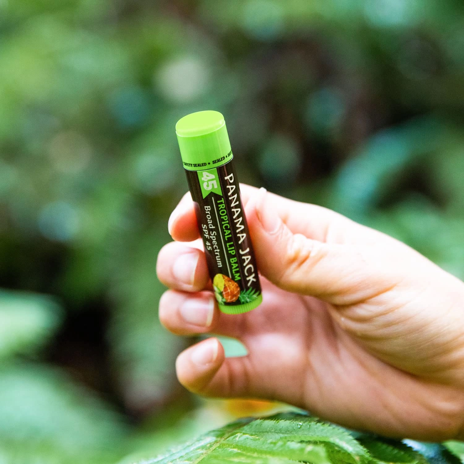 Panama Jack Sunscreen Lip Balm - SPF 45, Broad Spectrum UVA-UVB Sunscreen Protection, Prevents & Soothes Dry, Chapped Lips, Tropical, 12-pack