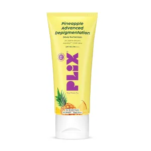 Pineapple Advanced Depigmentation Dewy Sunscreen SPF 50 PA     | Alpha Arbutin & Aquaxyl | Reduces Pigmentation, Protects from UV & Blue Light, Hydrates Skin | Vegan & Paraben-Free | 50g