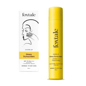 PLS FoxTale Spf 70 Niacinamide Dewy Sunscreen With Pa     For Dewy Sun Protection | Tan Protection, Lightweight, No White Cast, Non Greasy, Anti-Tan Formula | Men & Women | 1.69 Fl oz