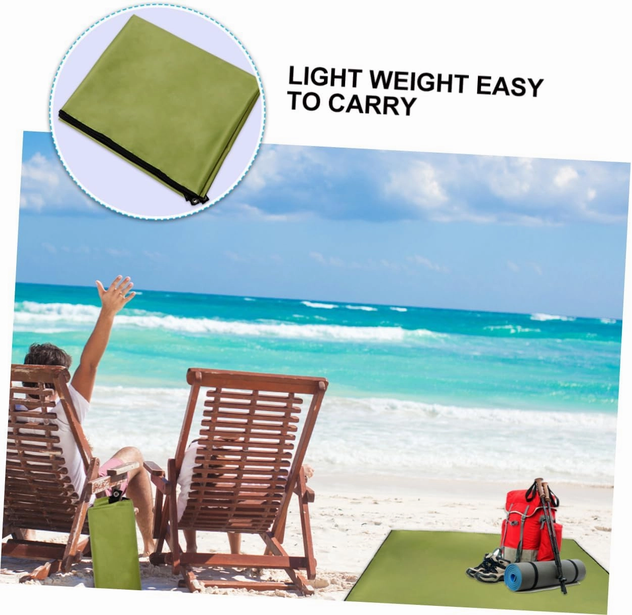 POPETPOP Camping Tent Ground Mat Oxford Cloth Portable Blanket Waterproof Outdoor Mat Beach Blanket for Car Uv Protection