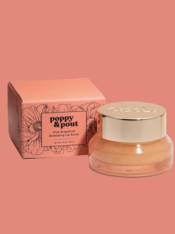 Poppy & Pout Lip Scrub - Pink Grapefruit