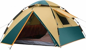 Portable Campitent Automatic Pop-Up Dome Tent for Camping, Waterproof 3-4 Person Instant Tent Easy to Set Up,for Backpacking, Camping, Hiking (C a)