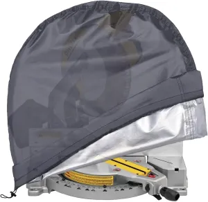 Power Miter Saws Cover ,Grey D28 * W24 * H28, High-Density Oxford Cloth, Mainly Suitable for Most Diagonal Saws, Particle Saws and Other Machine Tools, Prevent saw blade rust.