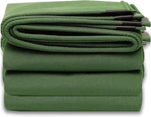 Rainproof Tarpaulin，Tarps Heavy-Duty Waterproof， UV-Resistant Tarp Cover for Truck Boat Camping, 0.8mm Thick,6X10m