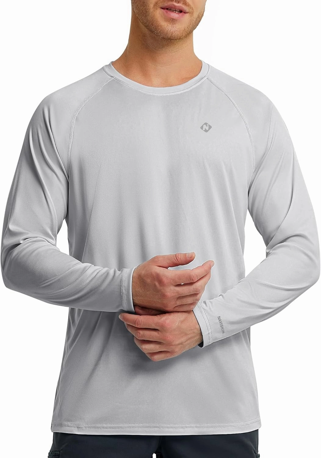 Rash Guard Long Sleeve Shirts for Men - UPF 50  UV Sun Protection SPF Shirts - Quick Dry Rashguard Swim Water Shirts