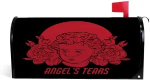 Rashu ﻿Angel's Tears Mailbox Cover Wraps Magnetic Mailbox Post Letter Box Cover Standard Size for Garden Yard Decor