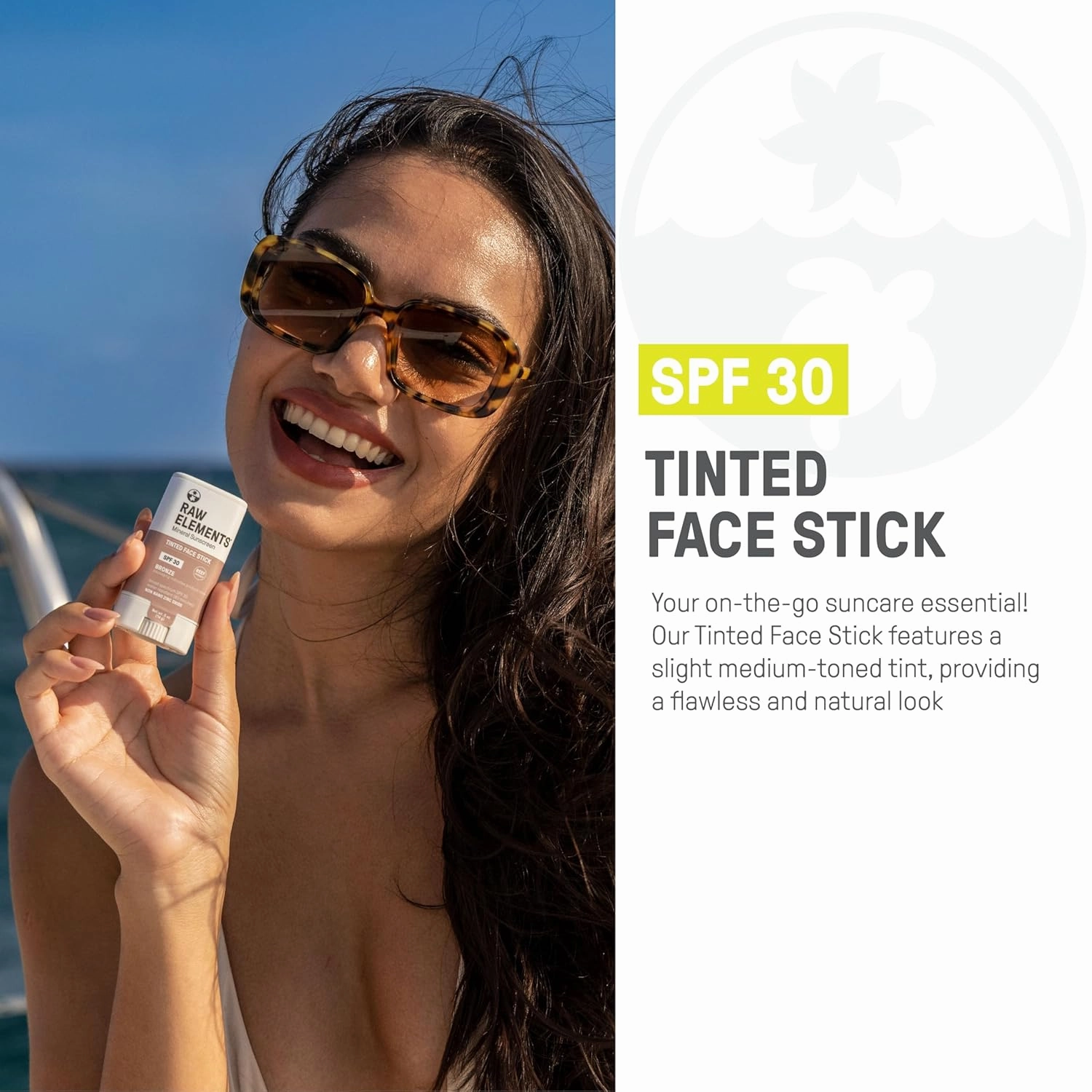 Raw Element Ultra-Moisturizing Face Tint Sunscreen, SPF 30 , Non Toxic Mineral Face Cream, Non Nano Zinc Oxide, Reef Friendly, Safe for All Ages, 0.5 oz, Bronze, Pack of 2