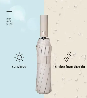 Reinforced 24-Bone Umbrella, Men's Business Strong and Durable Wind-resistant Umbrella, Anti-UV Sunscreen Women's Sunny