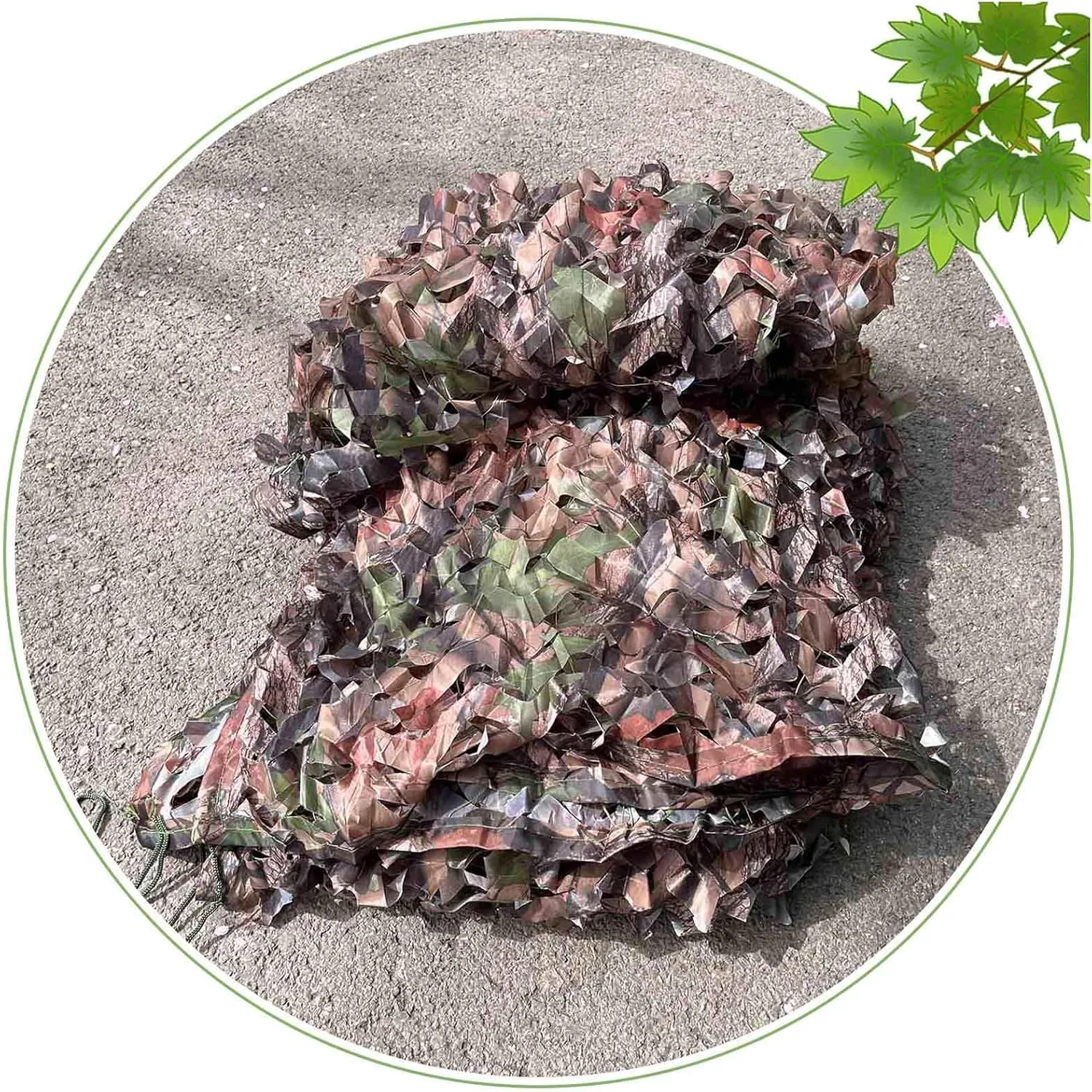 Reinforced Camouflage Netting, 2x3/3x4/4x5/5x6/6x8m Hunting Camo Netting, for Military Decoration/Sunscreen/Shade, Outdoor Camouflage Net,cp-2x4m/6.6 * 13ft