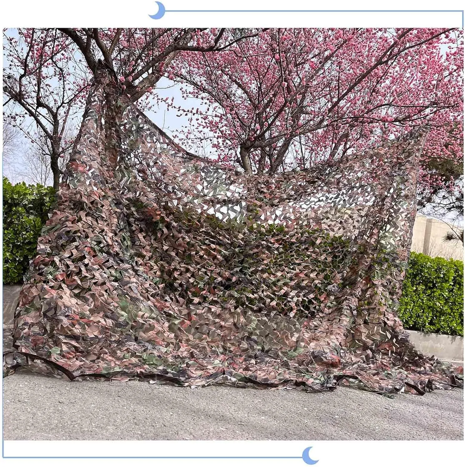 Reinforced Camouflage Netting, 2x3/3x4/4x5/5x6/6x8m Hunting Camo Netting, for Military Decoration/Sunscreen/Shade, Outdoor Camouflage Net,cp-2x4m/6.6 * 13ft