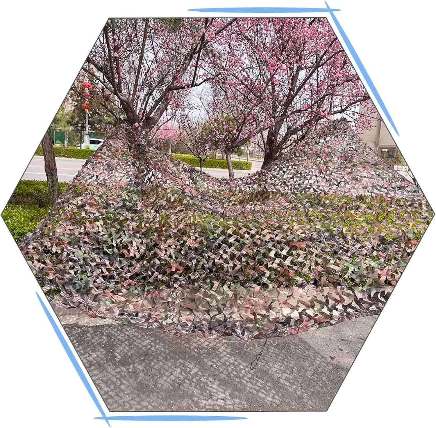 Reinforced Camouflage Netting, 2x3/3x4/4x5/5x6/6x8m Hunting Camo Netting, for Military Decoration/Sunscreen/Shade, Outdoor Camouflage Net,cp-2x4m/6.6 * 13ft
